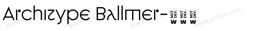 Architype Ballmer字体转换